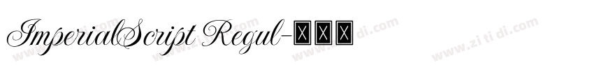 ImperialScript Regul字体转换